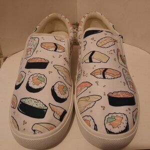 Bucketfeet Mens Size 11.5 Womens 13  Slip On Canvas Sneaker